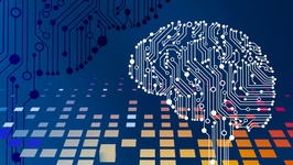 Computerschaltkreis in Form eines Gehirns