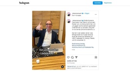 Ausschnitt HBM Rauch auf Instagram