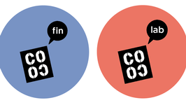 Logos COCOlab und COCOfin auf buntem Untergrund
