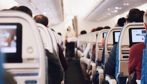 Innenausstattung eines Flugzeuges