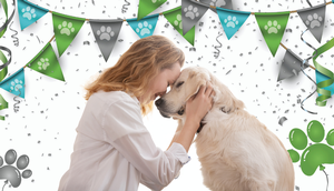 Frau mit Hund
