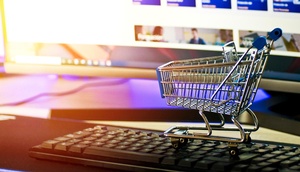 Online-Shopping Einkaufswagen