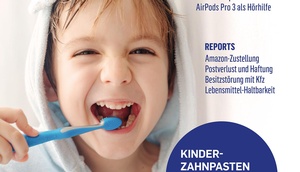 Cover der KONSUMENT-Ausgabe für März (Kind beim Zähne putzen)