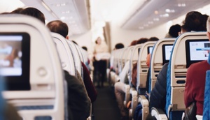 Innenausstattung eines Flugzeuges