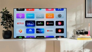 Bildschirm mit Icons von verschiedenen Streaminganbietern