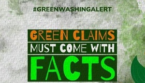 Ausschnitt aus ICPEN-Kampagne: "Green Claims must come with Facts"