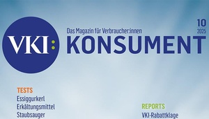 Cover der Oktober-Ausgabe der Zeitschrift KONSUMENT 
