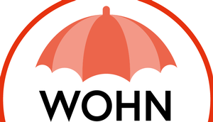 Logo Wohnschirm, Zeichnung von Regenschirm