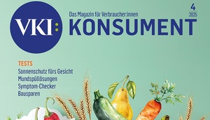 Cover der Ausgabe-Ausgabe der Zeitschrift KONSUMENT (Gemüse)