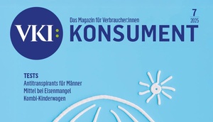 Cover der Juli-Ausgabe der Zeitschrift KONSUMENT (Sonnencreme)