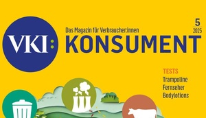 Cover der Mai-Ausgabe der Zeitschrift KONSUMENT