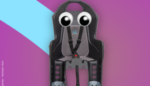 Kindersitz mit Augen