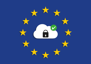 EU-Sterne und Symbol für Sicherheit, © Bild von Pixaline auf Pixabay
