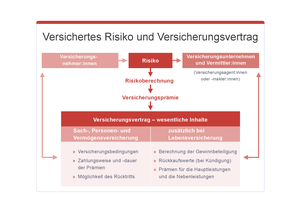 Grafik Versichertes Risiko/Versicherungsvertrag, © sozialministerium/fridrich/oegwm