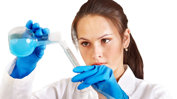 Frau experimentiert im Chemielabor, © Bild von E Swamy auf Pixabay 