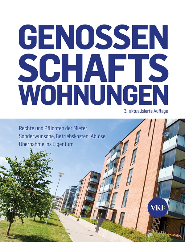 Buchcover "Genossenschaftswohnungen", © Verein für Konsumenteninformation (VKI)