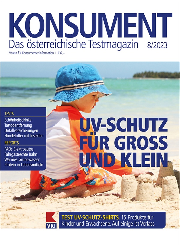 Cover von der August-Ausgabe Konsument, © VKI