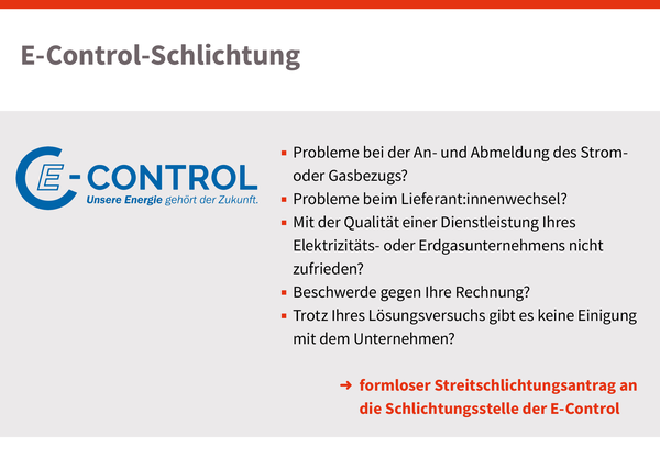 E-Control Schlichtung, © sozialministerium/shw