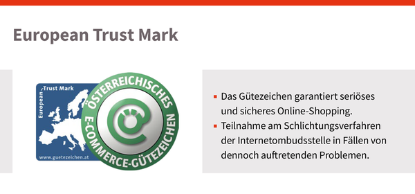 European Trust Mark, © sozialministerium/shw