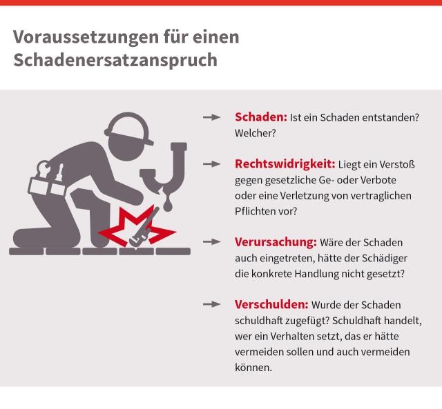 Voraussetzungen für einen Schadenersatzanspruch, © sozialministerium/shw