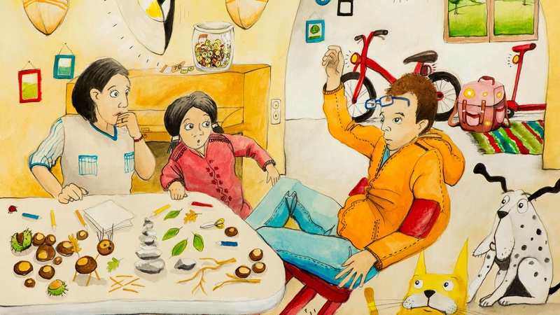 Familie sitzt beim Essen, © R. Krischanitz / BMASGPK Familie sitzt beim Essen, © R. Krischanitz / BMASGPK