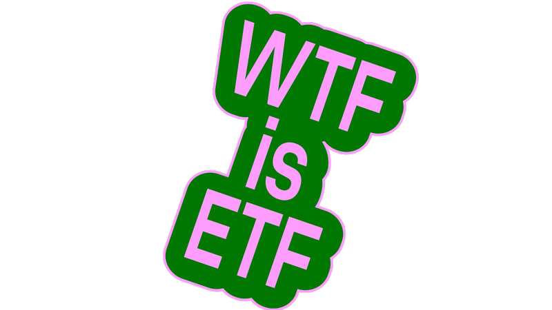 Rosa Schriftzug "WTF is ETF"; der Schriftzug ist grün umrandet, © BMASGPK Rosa Schriftzug "WTF is ETF"; der Schriftzug ist grün umrandet, © BMASGPK