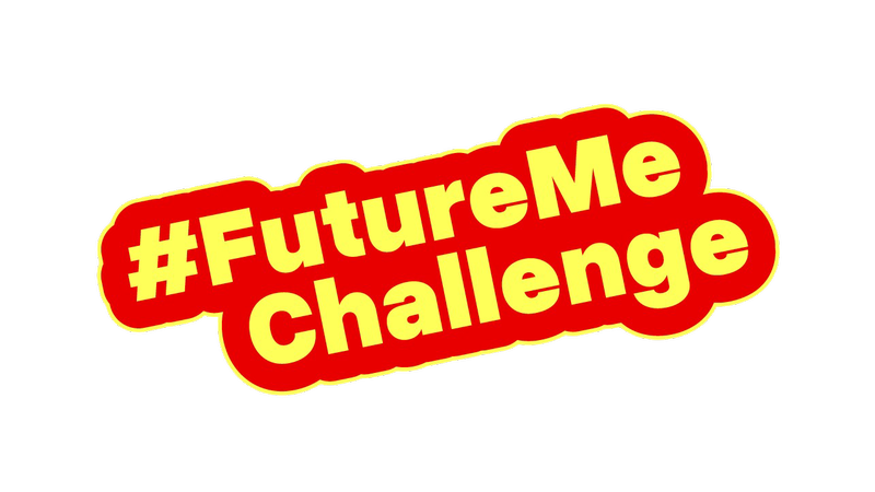 Gelber Schriftzug "FutureMeChallenge"; der Schriftzug ist rot umrandet, © BMASGPK Gelber Schriftzug "FutureMeChallenge"; der Schriftzug ist rot umrandet, © BMASGPK