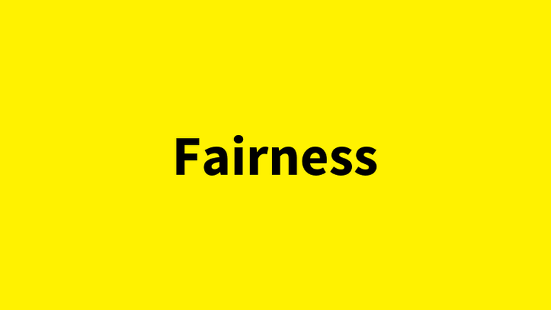 Schriftzug "Fairness" auf gelbem Untergrund, © BMASGPK Schriftzug "Fairness" auf gelbem Untergrund, © BMASGPK