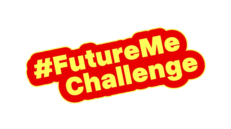 Gelber Schriftzug "FutureMeChallenge"; der Schriftzug ist rot umrandet, © BMASGPK Gelber Schriftzug "FutureMeChallenge"; der Schriftzug ist rot umrandet, © BMASGPK