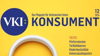 Cover der Dezember-Ausgabe der Zeitschrift KONSUMENT