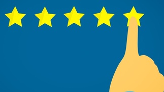 Kundenbewertung und 5 Sterne