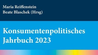 Cover Schriftzug Konsumentenpolitisches Jahrbuch 2023