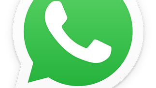 Logo WhatsApp, Telefonhörer auf grünem Hintergrund 